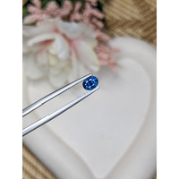 0.78 Ct. Blue Sapphire from Madagascar Life Style