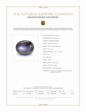 4.32 Ct. Purple Star Sapphire from Ceylon (Sri Lanka) Scan Report