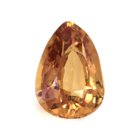 0.72 Ct. Yellowish Orange Sapphire from Ceylon (Sri Lanka) Video