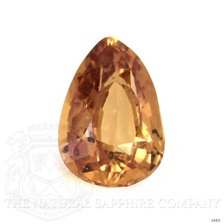0.72 Ct. Yellowish Orange Sapphire from Ceylon (Sri Lanka)