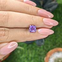 1.59 Ct. Bluish Purple Sapphire from Madagascar Life Style