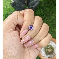 1.55 Ct. Bluish Purple Sapphire from Madagascar Life Style