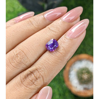2.54 Ct. Pinkish Purple Sapphire from Madagascar Life Style