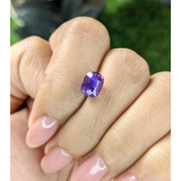 2.54 Ct. Pinkish Purple Sapphire from Madagascar Life Style