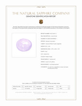 0.34 Ct. Pinkish Purple Cabochon Sapphire from Ceylon (Sri Lanka) Scan Report