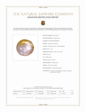1.40 Ct. Bi Color / Parti Star Sapphire from Ceylon (Sri Lanka) Scan Report