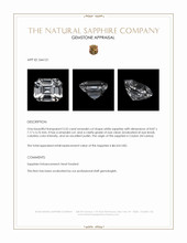 3.55 Ct. White Sapphire from Ceylon (Sri Lanka) Appraisal