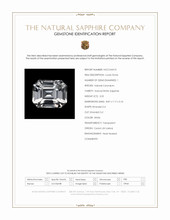 3.55 Ct. White Sapphire from Ceylon (Sri Lanka) Scan Report