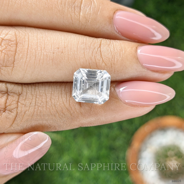 5.05 Ct. White Sapphire from Ceylon (Sri Lanka)