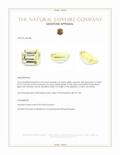 4.52 Ct. Yellow Sapphire from Ceylon (Sri Lanka) Appraisal