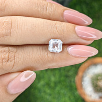 2.01 Ct. White Sapphire from Ceylon (Sri Lanka) Life Style