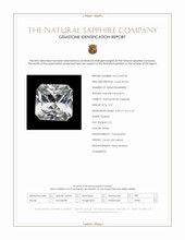 5.07 Ct. White Sapphire from Ceylon (Sri Lanka) Scan Report