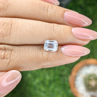 2.05 Ct. White Sapphire from Ceylon (Sri Lanka) Life Style