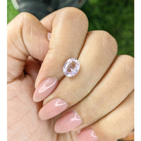 2.04 Ct. Purplish Pink Sapphire from Madagascar Life Style
