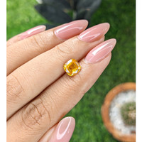 1.55 Ct. Yellowish Orange Sapphire from Ceylon (Sri Lanka) Life Style