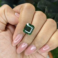 10.53 Ct. Bluish Green Sapphire from Africa Life Style