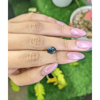 2.73 Ct. Bluish Green Sapphire from Ceylon (Sri Lanka) Life Style