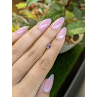 0.53 Ct. Purplish Pink Sapphire from Ceylon (Sri Lanka) Life Style