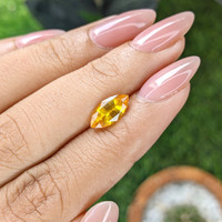 2.03 Ct. Orangish Yellow Sapphire from Ceylon (Sri Lanka) Life Style