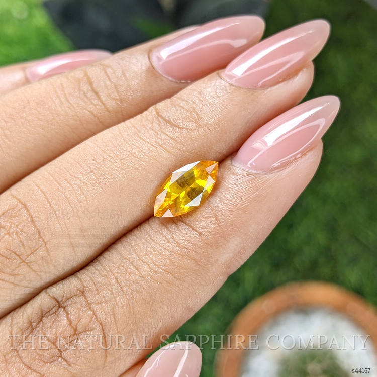 2.03 Ct. Orangish Yellow Sapphire from Ceylon (Sri Lanka)