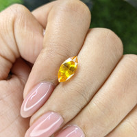 2.03 Ct. Orangish Yellow Sapphire from Ceylon (Sri Lanka) Life Style