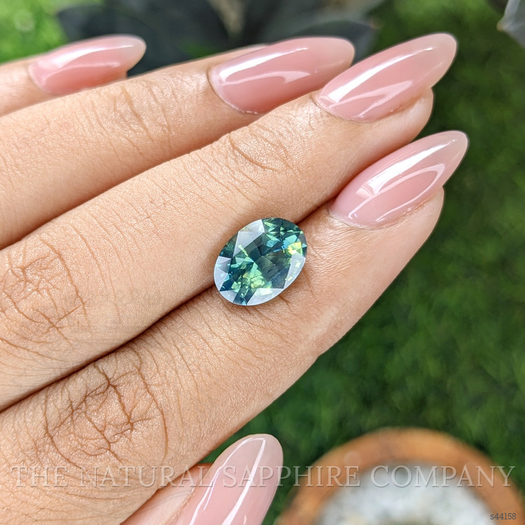 4.04 Ct. Bluish Green Sapphire from Madagascar