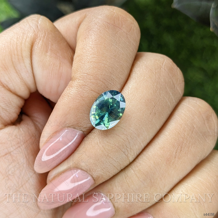 4.04 Ct. Bluish Green Sapphire from Madagascar