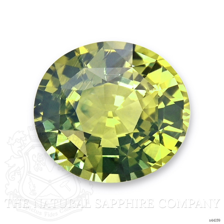 2.10 Ct. Greenish Yellow Sapphire from Ceylon (Sri Lanka)