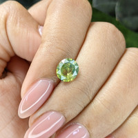2.10 Ct. Greenish Yellow Sapphire from Ceylon (Sri Lanka) Life Style