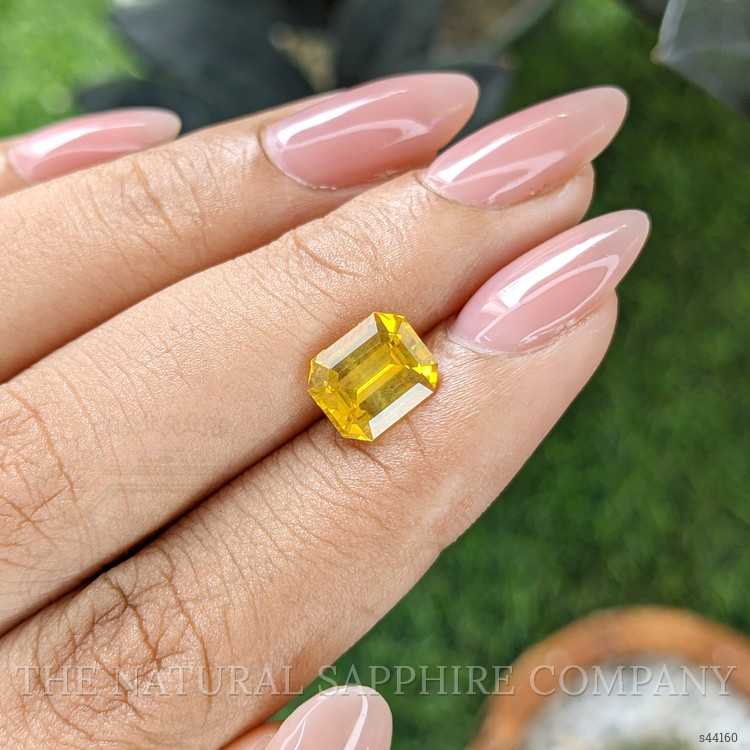 2.82 Ct. Orangish Yellow Sapphire from Ceylon (Sri Lanka)