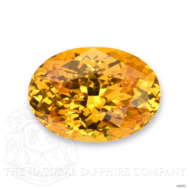 2.96 Ct. Yellowish Orange Sapphire from Ceylon (Sri Lanka)