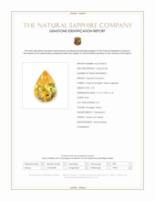 2.57 Ct. Orangish Yellow Sapphire from Ceylon (Sri Lanka) Scan Report