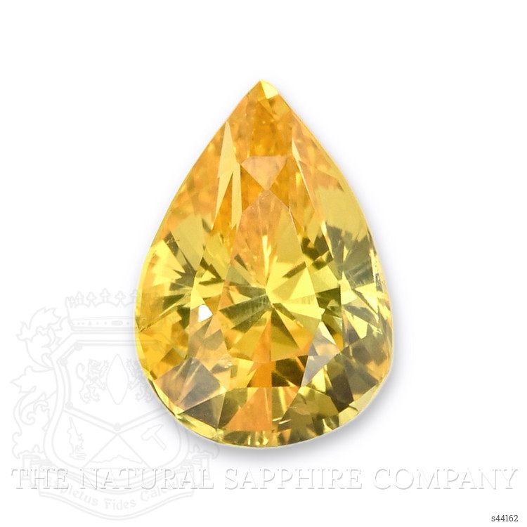 2.57 Ct. Orangish Yellow Sapphire from Ceylon (Sri Lanka)