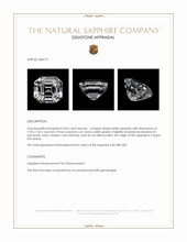 3.04 Ct. White Sapphire from Ceylon (Sri Lanka) Appraisal