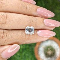3.04 Ct. White Sapphire from Ceylon (Sri Lanka) Life Style