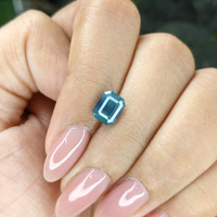 2.00 Ct. Greenish Blue Sapphire from Madagascar Life Style