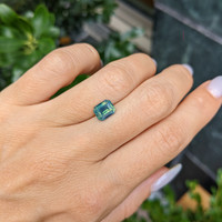 2.00 Ct. Greenish Blue Sapphire from Madagascar Life Style