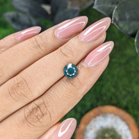 2.19 Ct. Bluish Green Sapphire from Madagascar Life Style
