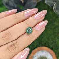 2.25 Ct. Bluish Green Sapphire from Madagascar Life Style
