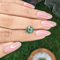 2.25 Ct. Bluish Green Sapphire from Madagascar Life Style