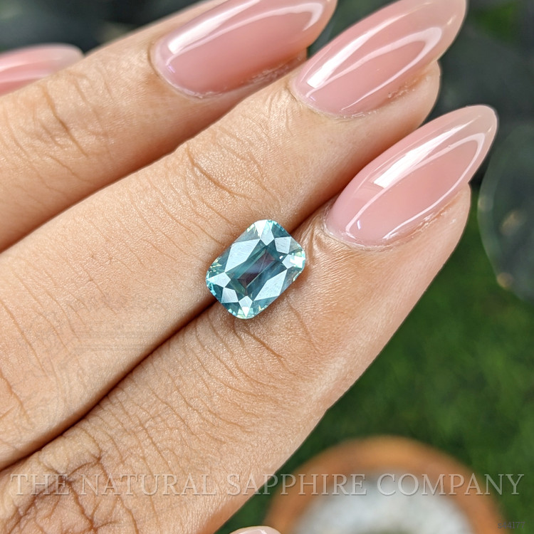 2.10 Ct. Bluish Green Sapphire from Madagascar