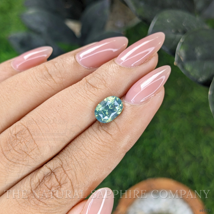 2.51 Ct. Bluish Green Sapphire from Madagascar