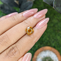 2.48 Ct. Orangish Yellow Sapphire from Ceylon (Sri Lanka) Life Style