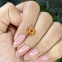 2.48 Ct. Orangish Yellow Sapphire from Ceylon (Sri Lanka) Life Style