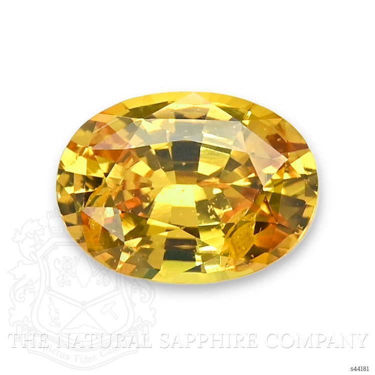 1.83 Ct. Orangish Yellow Sapphire from Ceylon (Sri Lanka)