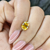 1.83 Ct. Orangish Yellow Sapphire from Ceylon (Sri Lanka) Life Style