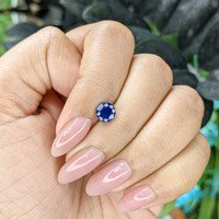 1.08 Ct. Blue Sapphire from Madagascar Life Style