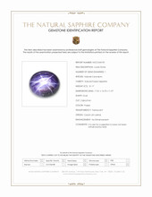 31.17 Ct. Purple Star Sapphire from Ceylon (Sri Lanka) Scan Report