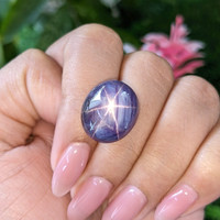 31.17 Ct. Purple Star Sapphire from Ceylon (Sri Lanka) Life Style