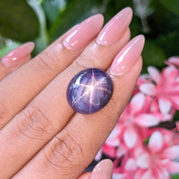 31.17 Ct. Purple Star Sapphire from Ceylon (Sri Lanka) Life Style
